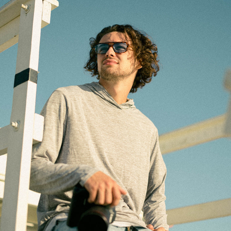 The Palms Oasis | Tortoise Frame & Blue Lens | Aviator Sunglasses Shop Wavey