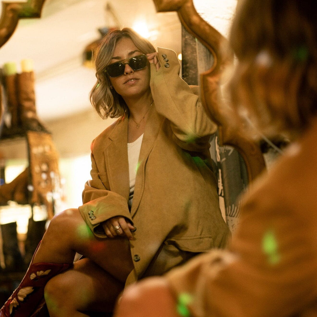 Yucca Tree | Olive & Sage Green Lens & Aviator Shape Frame Shop Wavey